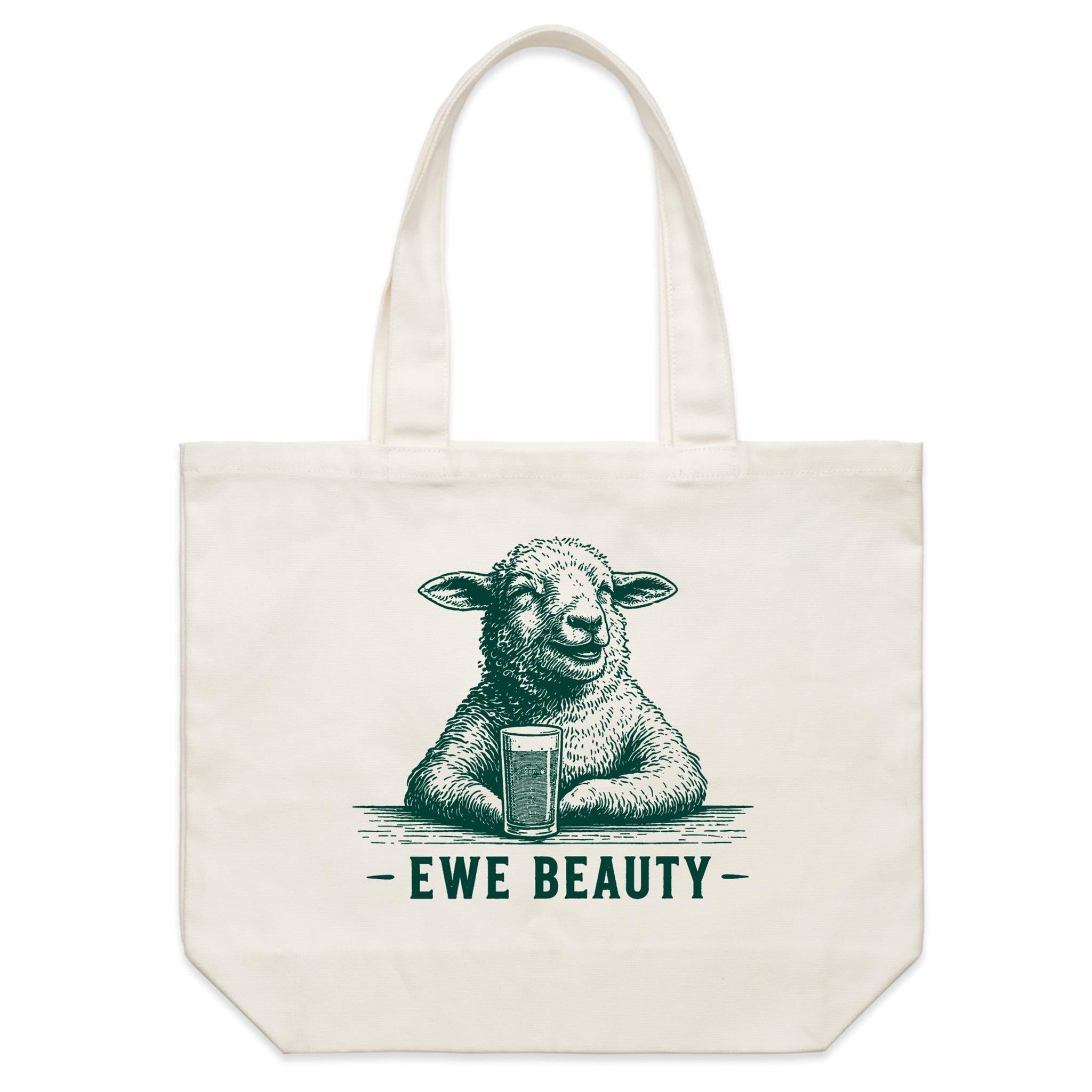 Ewe Beauty - Shoulder Canvas Tote Bag